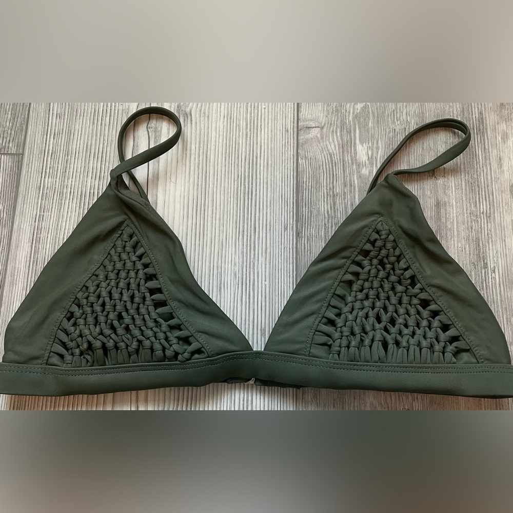 Green bikini top from Target size L
